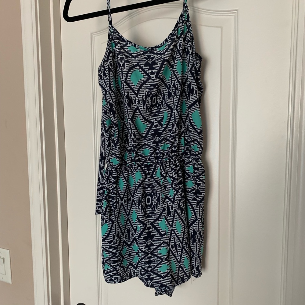 geometric pattern romper